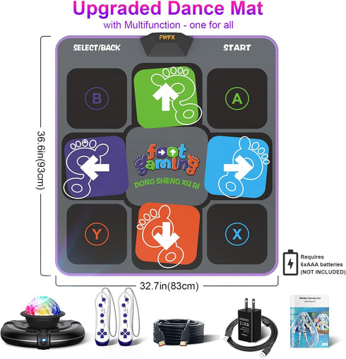Wireless Music Electronic Dance Mats for Kids and Adults